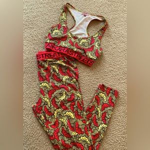 Ankara Print Yoga Tights & Bra🧘🏾‍♀️